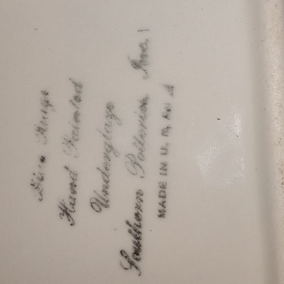 Vintage Blue Ridge Southern Potteries Hand Painted Pink Daisy Cigarette Box - Picture 2 of 6